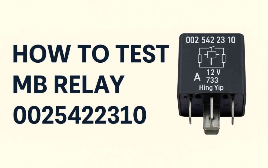 How to Test MB Relay 0025422310